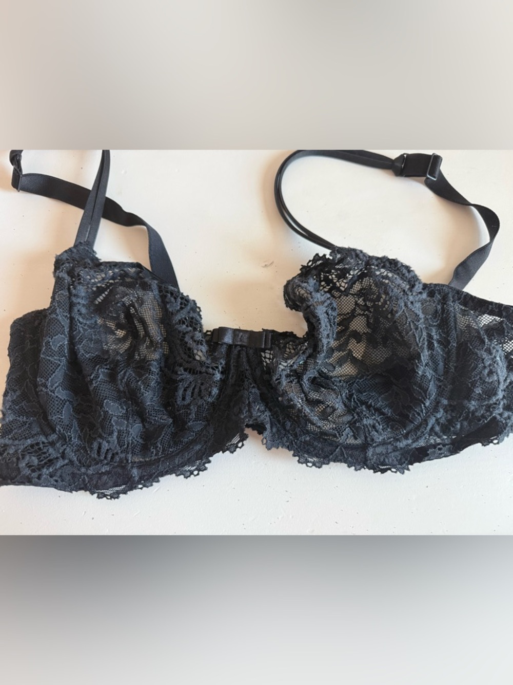 Simone Perele Lace Underwire Demi Cup Bra - 34DD